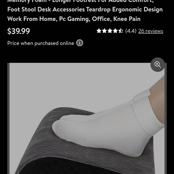 NWOT- Kolbs - Under Your Desk Foot Rest! - Picture 3 of 8